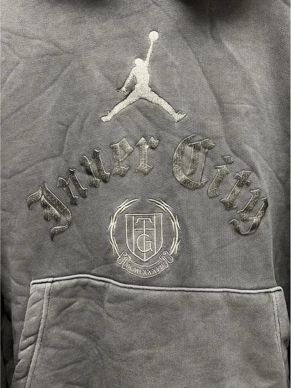 Jordan Inner City Gray Hooded Sweatshirt Hoodie